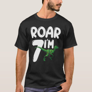 Camiseta Rawr Tengo 7 años Rex Rex Birthday Squad R