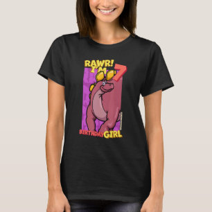 Camiseta Rawr Tengo 7 Chicas de cumpleaños 7 Dino Wuerh