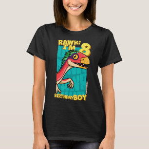 Camiseta Rawr Tengo 8 Años Niños 8 Cumpleaños Dino Deinon