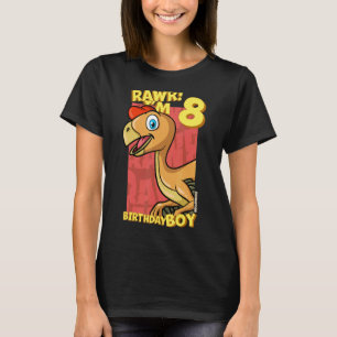 Camiseta Rawr Tengo 8 Años Niños 8 Cumpleaños Dino Ovirap