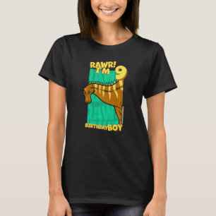 Camiseta Rawr Tengo 9 Años Novenos Dino Rebbach