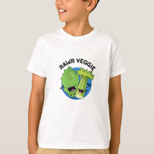 Camiseta Rawr Veggie Funny Food Pun