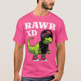 Camiseta Rawr Xd Scene Kid 2000S Dinosaurio Estético Emo Sc