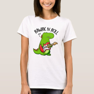 Camiseta Rawrk Y Rolling Funny Rocker Dinosaur Pun