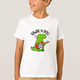Camiseta Rawrk Y Rolling Funny Rocker Dinosaur Pun