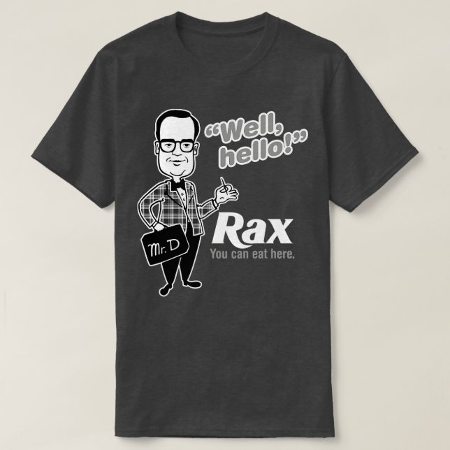 Camiseta Rax Roast BeefDeliciosa comida rápida vintage (Diseño del anverso)