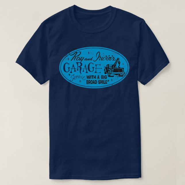 Camiseta Ray amp Irwins Garage (Diseño del anverso)