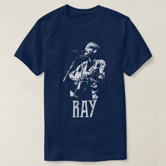 Camiseta Ray Lamontagne White Stencil1 (Diseño del anverso)