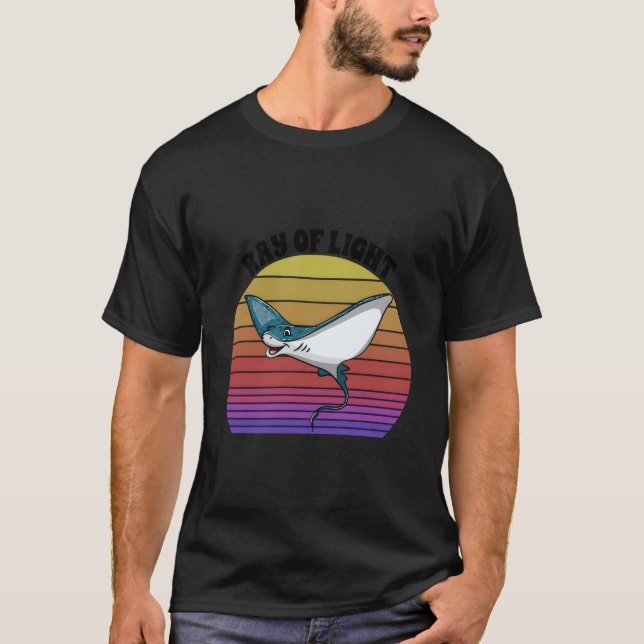 Camiseta Ray Of Light Stingrays Sea Ocean Nature Underwater (Anverso)