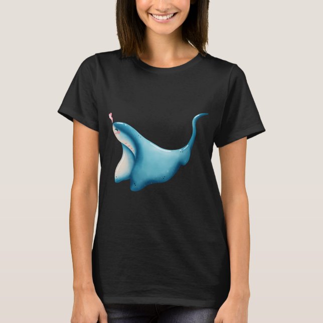 Camiseta Raya adorable y corazón (Anverso)