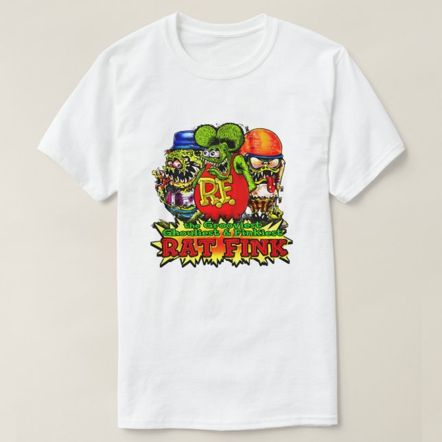 Camiseta raya caliente de finas de rata (Diseño del anverso)
