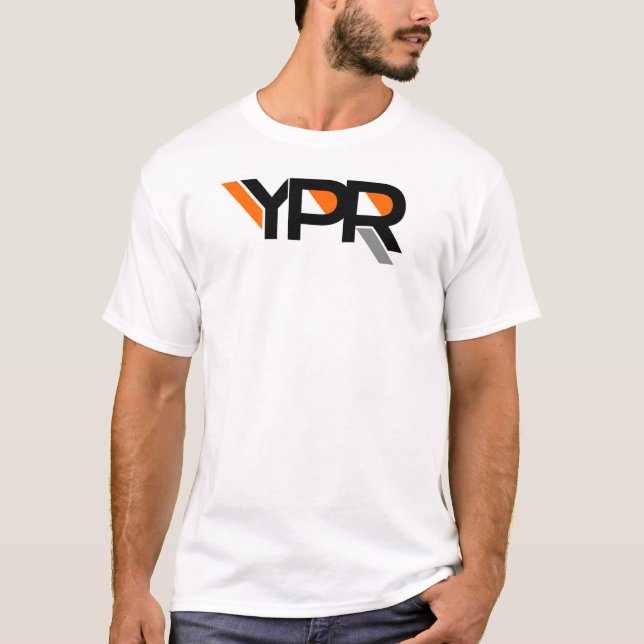 Camiseta Raya del gris de la te de YPR (Anverso)