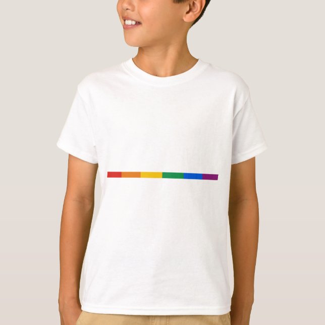 Camiseta Raya del orgullo gay (Anverso)