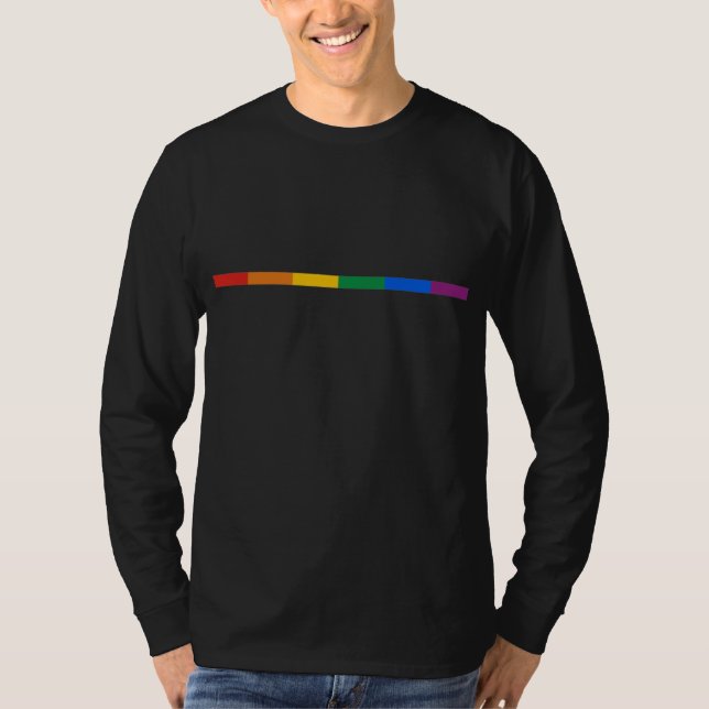 Camiseta Raya del orgullo gay (Anverso)
