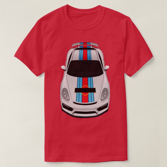 Camiseta Rayas azules y rojas (Diseño del anverso)