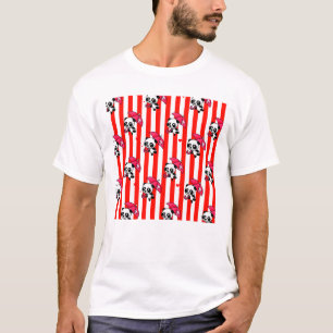 Camiseta Rayas blancas rojas