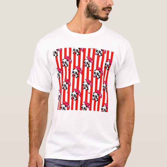 Camiseta Rayas blancas rojas (Anverso)