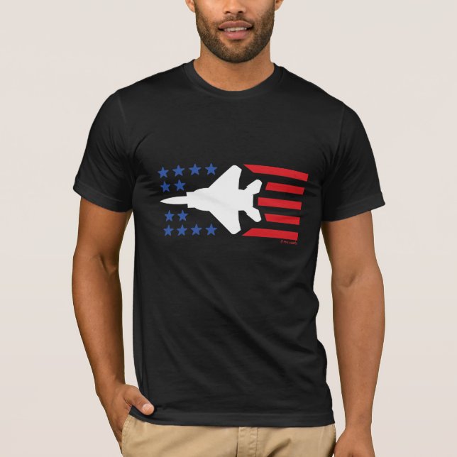 Camiseta Rayas blancas rojas de las estrellas azules del (Anverso)