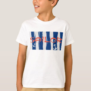 Camiseta Rayas Blancas y Azules Marinero Funky con