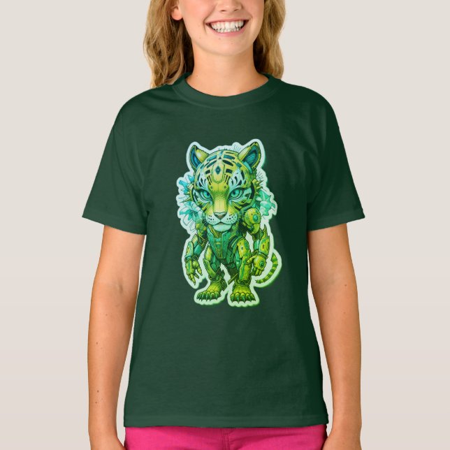 Camiseta Rayas cibernéticas (Anverso)