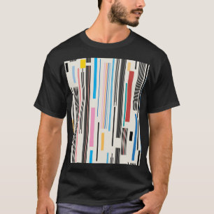 Camiseta Rayas coloridas: mezcla de patrones gráficos