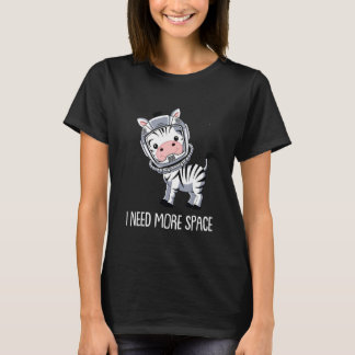 Camiseta Rayas De Astronauta De Cebra  Animal Africano Nece