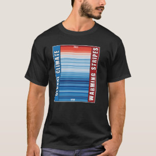 Camiseta Rayas de calentamiento climático global