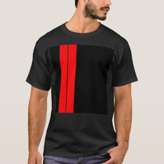 Camiseta Rayas de Carreras roja