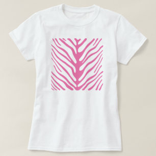 Camiseta Rayas de cebra rosa