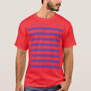 Camiseta Rayas de gato de Cheshire rosadas y moradas regalo