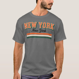 Camiseta Rayas de la ciudad de Nueva York NY nueva york 70s