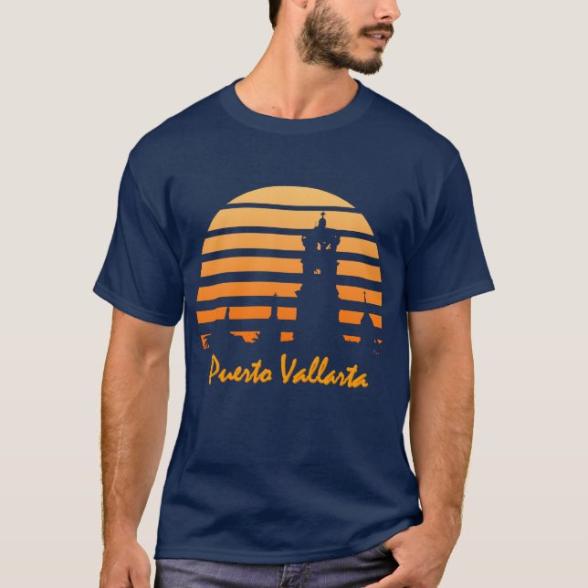 Camiseta Rayas de la puesta del sol (Anverso)