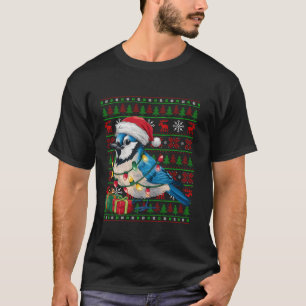 Camiseta Rayas de Navidad de Jay Brids Británicas Ugly Sant