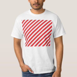 Camiseta Rayas del rojo del bastón de caramelo