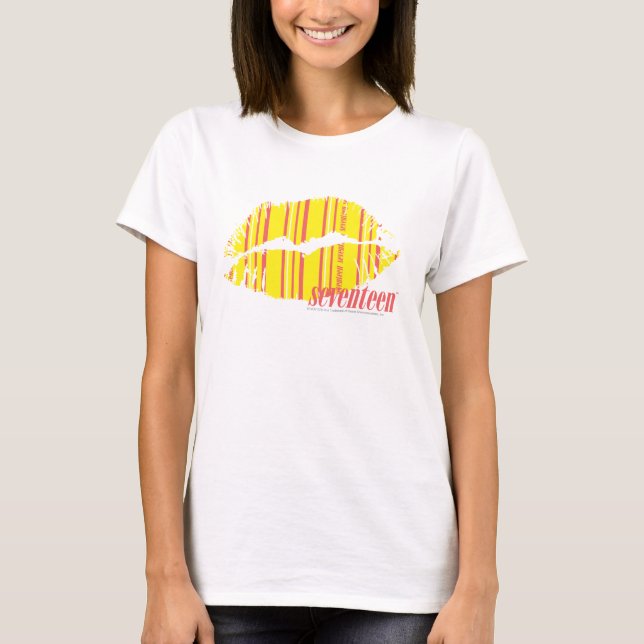 Camiseta Rayas delgadas Amarillo (Anverso)