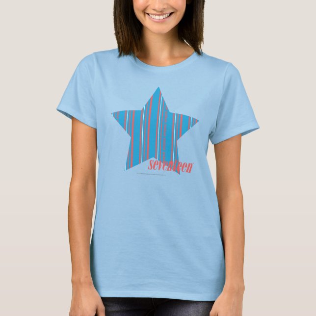 Camiseta Rayas delgadas Aqua 2 (Anverso)