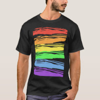 Rayas horizontales del orgullo gay arcoiris