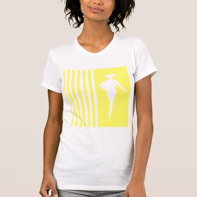 Camiseta Rayas modernas de moda con silueta de moda (Anverso)
