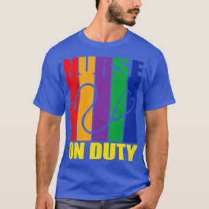 Camiseta Rayas Retro En Enfermero De Servicio