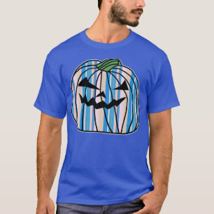 Camiseta Rayas rosa azul claro Tiras Horror Halloween