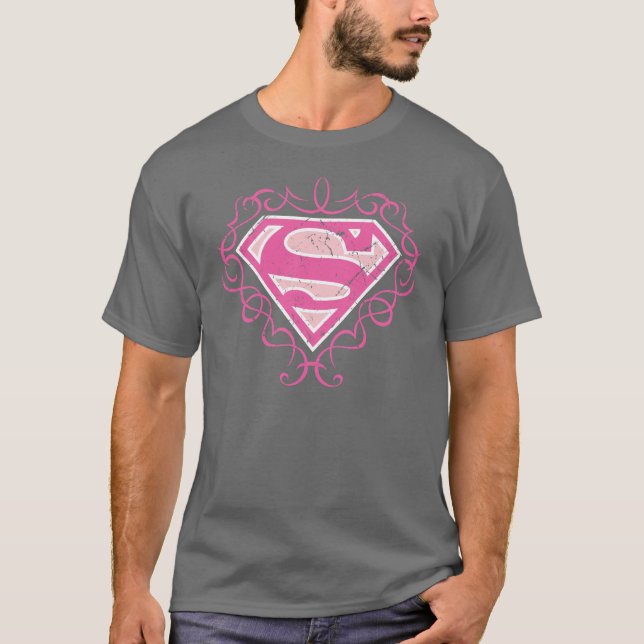 Camiseta Rayas rosadas de Supergirl (Anverso)