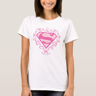 Camiseta Rayas rosadas de Supergirl