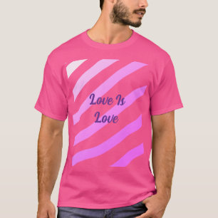 Camiseta Rayas rosas coloridas amor pastel orgullo amor