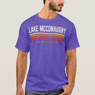 Camiseta Rayas vintage retro del lago McConaughy Nebraska