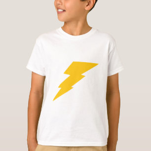 Camiseta Rayo, amarillo, trueno, tormenta, super héroe