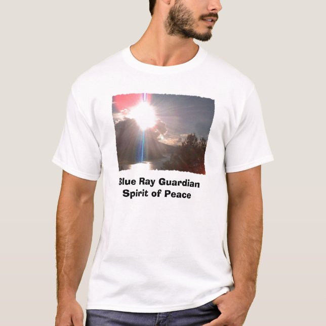 Camiseta Rayo azul GuardianSpirit de la paz (Anverso)