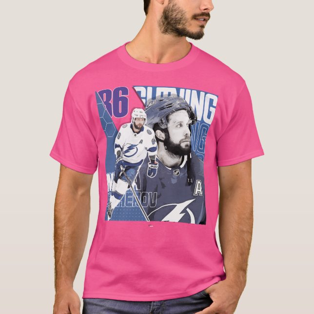Camiseta Rayo de camisas de hockey Nikita Kucherov (Anverso)