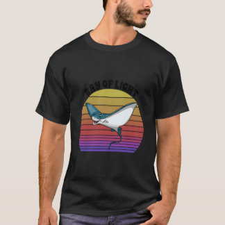 Camiseta Rayo De Luz Mantas Mar Océano Naturaleza Submarina