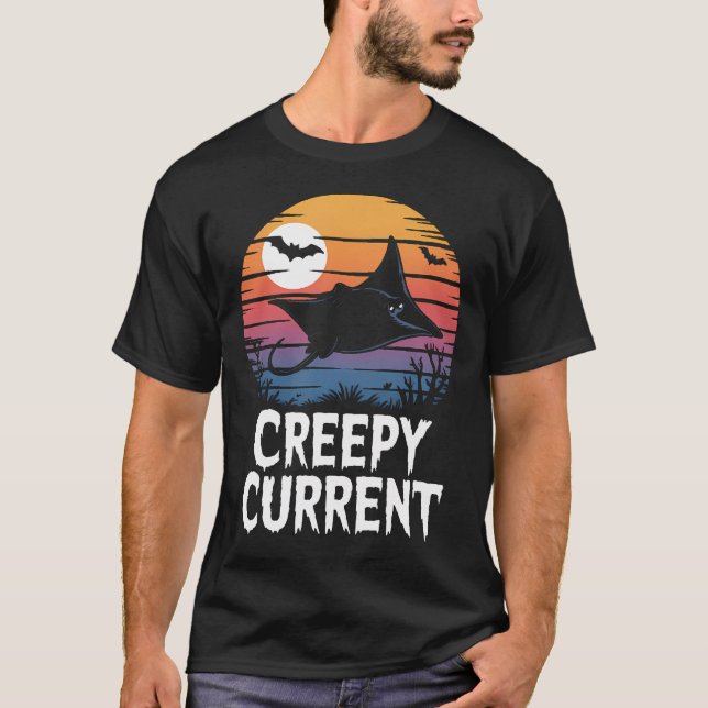 Camiseta Rayo de sol mantarraya Corriente espeluznante Hall (Anverso)