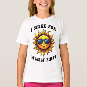 Camiseta Rayo De Sol Sarcástico - Brillo Por Mí Mismo
